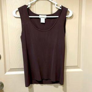 Talbot petite espresso brown tank top - SZ S